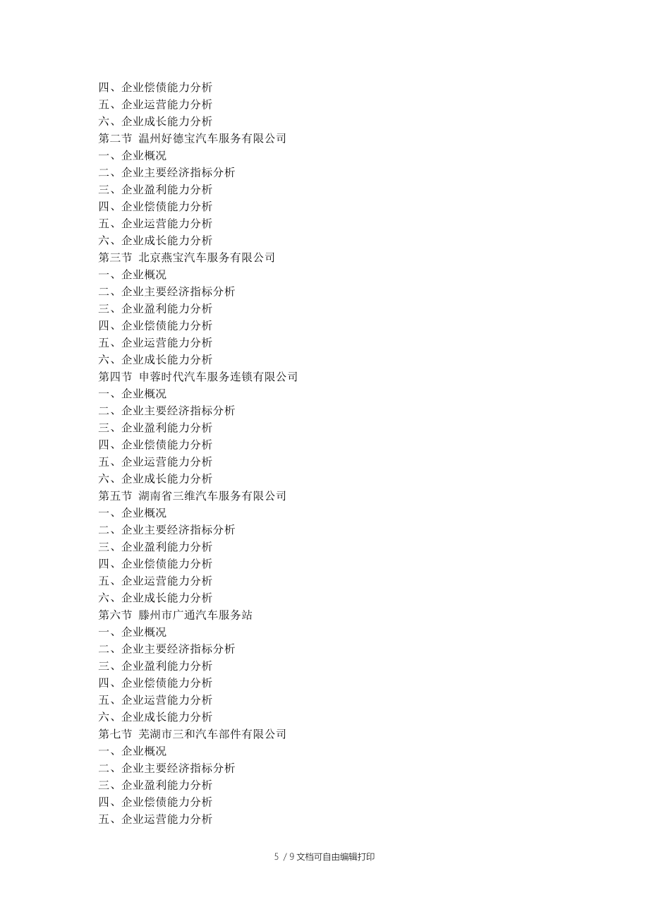 中國汽車售后服務行業市場前景及投資咨詢報告